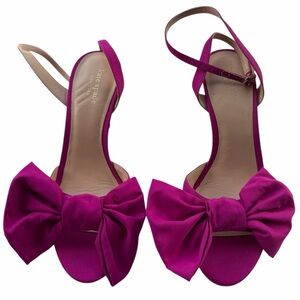 Kate Spade Gloria Fuchsia Bow Heels